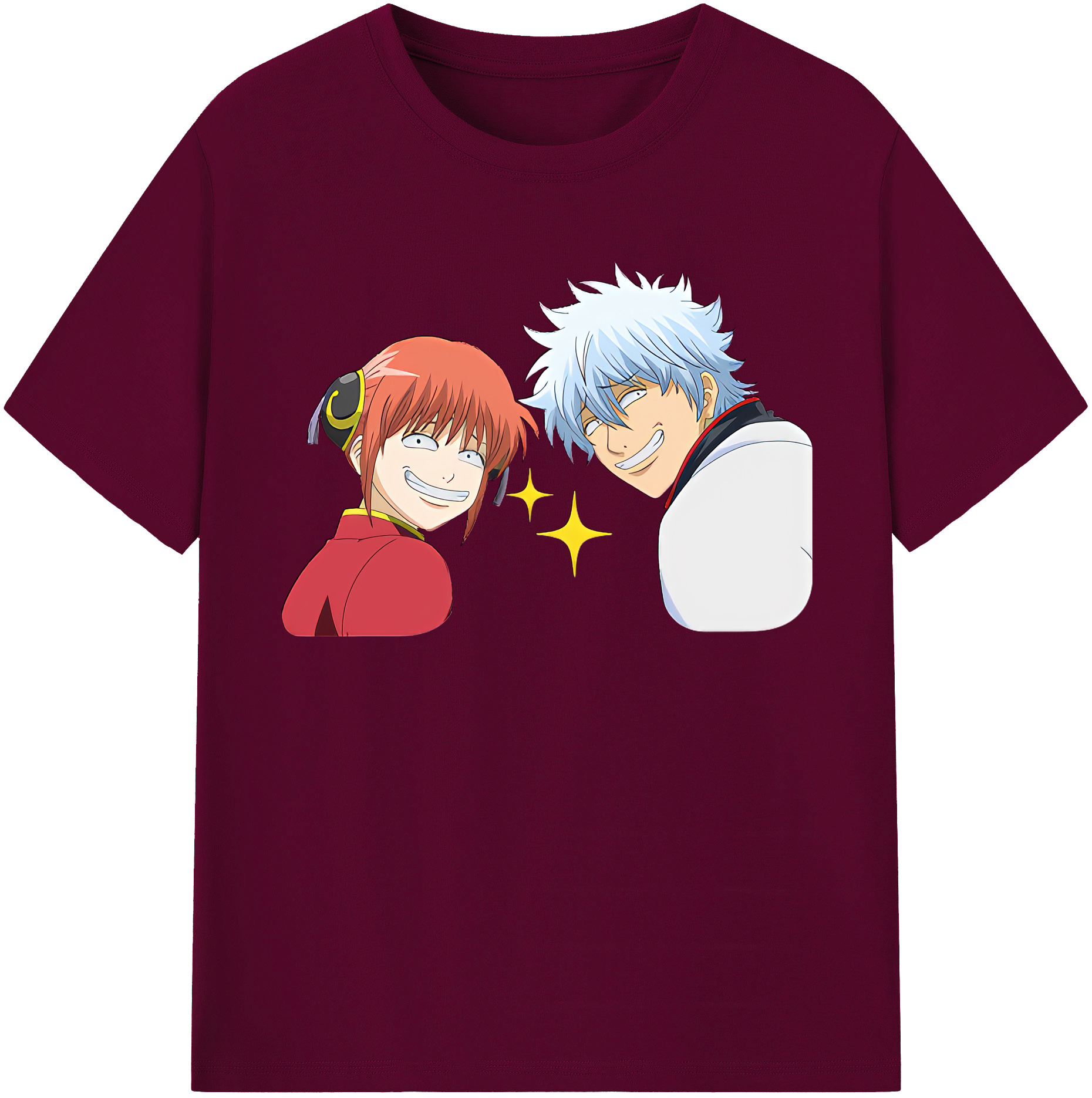 （画像用） ぎんたま 坂田銀時（さかたぎんとき） 神楽 志村新八（しむら しんぱち） GINTAMA Sakata Gintoki Kagura Shimura Shinpachi レディースカジュアルプリントTシャツ（綿100％）